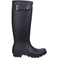 Hunter Womens Original Tall Waterproof Buckle Wellington Boots - Black