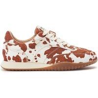Moda In Pelle Womens Aveline Cow Print Pony Hair Trainers - Brown