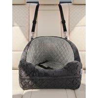 Pawhut Dog Car Seat, Detachable Dog Booster Seat With Seat Belt, Grey