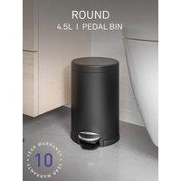 Simplehuman 4.5L Round Bin, Matte Black Steel
