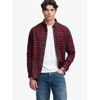 Superdry Mens Relaxed Fit Brushed Cotton Lumberjack Shirt - Red