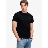 Superdry Mens Essential Stacked Logo Emb T-Shirt - Black