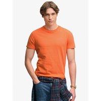 Superdry Mens Essential Company Slim Fit Cotton T-Shirt - Orange