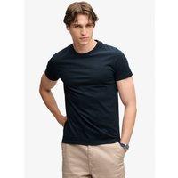 Superdry Mens Essential Company Logo Organic Cotton T-Shirt - Navy