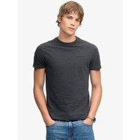 Superdry Mens Essential Company Slim Fit Logo T-Shirt - Black