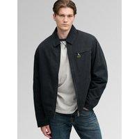 Superdry Mens Workwear Ranch Zip-Through Padded Jacket - Black