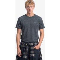 Superdry Mens Essential Stacked Logo Embroidered T-Shirt - Navy