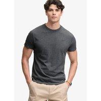 Superdry Mens Essential Stacked Logo Emb T-Shirt - Grey