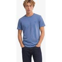 Superdry Mens Essential Stacked Logo Embroidered T-Shirt - Blue