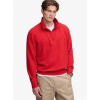 Superdry Mens Essential Serif Half Zip Sweatshirt - Red