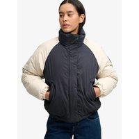 Superdry Womens Cotton Padded Water-Repellent Jacket - Navy