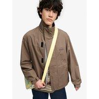 Superdry Mens High Neck Ripstop Jacket - Light Brown