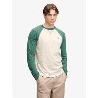 Superdry Vintage Athletic Baseball Long Sleeve T-Shirt - Light Natural