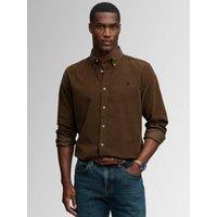 Superdry Mens Classic Needle Cord Relaxed Fit Shirt - Winter Twig Beige