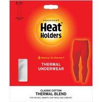 Heat Holders Mens Classic Thermal Cotton Blend Long Johns - White