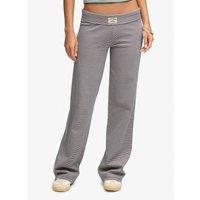 Superdry Womens Athletic Essentials Stripe Jersey Trousers - Navy