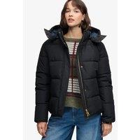 Superdry Superdry Premium Hood Puffer Jacket - Black