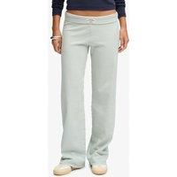 Superdry Womens Athletic Essentials Stripe Low Rise Slim Fit Trousers - Green