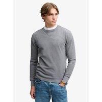 Superdry Classic Heavy Textured Long Sleeve T-Shirt - Grey