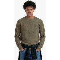 Superdry Mens Classic Slub Waffle Regular Fit Long Sleeve T-Shirt - Green