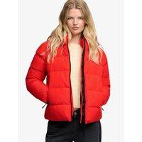 Superdry Superdry Hooded Sports Puffer Jacket - Red