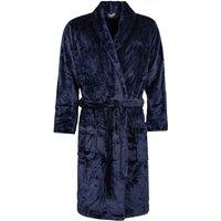 Heat Holders Mens Shawl Collar Dressing Gown - Navy