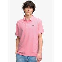 Superdry Mens Vintage Destroy Relaxed Fit Cotton Polo Shirt - Pink