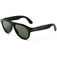 Ray-Ban Meta Aviator (Gen 3) - Shiny Black, Transitions Green Lenses