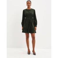 Finery Womens Marianne Tie Waist Cord Dress - Green
