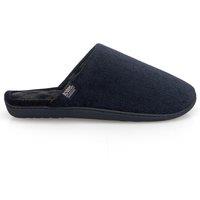 Totes Isotoner Mens Soft Cord Mule Slippers - Navy