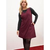 Yours Curve Cord Pinafore Dress