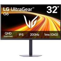 Lg 32 Ultragear G6 Gaming Monitor - Qhd, 200Hz, 1Ms Response, G-Sync/Freesync, Black