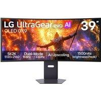 Lg 39 Ultragear Evo Gx9 Gaming Monitor - Dual Mode (5K2K@165Hz, Qhd@330Hz), Curved Oled, 0.03Ms (Gtg), Black
