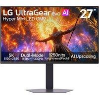 Lg 27 Ultragear Evo Gm9 Gaming Monitor - Dual Mode (5K@165Hz, Qhd@330Hz), Hyper Mini Led, 1Ms (Gtg), Black