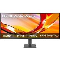 Lg 34 Ultrawide Curved Monitor - Wqhd, 144Hz, Hdr 10, Black