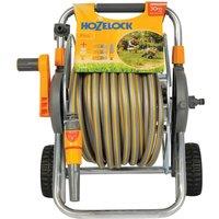 Hozelock 2436 60M Metal Pro Hose Cart & 30M Of 12.5Mm Hose