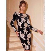 Roman Womens Cornelli Velvet Shift Dress - White