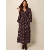 Monsoon Shae Shirred Jersey Dress