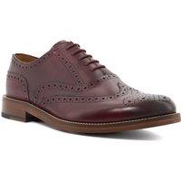Dune London Mens Sadwell Brogue Formal Shoes - Burgundy