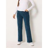 M &Co Petite Petite Straight Leg Corduroy Trouser 27"