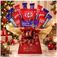 Funky Hampers Merry Christmas Chocolate Bar Bouquet