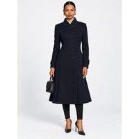 Jolie Moi Asymmetrical Button Fit &Flare Jacket