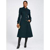 Jolie Moi Military Asymmetrical Button Jacket