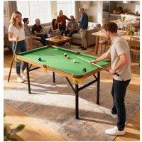 Sportnow 4Ft Folding Pool Games Table, Mini Billiards Table Set