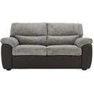 Sienna Fabric/Faux Leather High Back Sofa Bed
