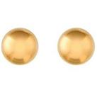 Love Gold 9 Carat Yellow Gold 5 Mm Ball Stud Earrings