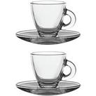 Ravenhead Entertain Set Of 2 Espresso Cups And Saucers