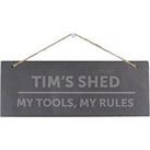 The Personalised Memento Company Personalised Slate Shed Sign