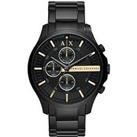 Armani Exchange Chronograph Black Stainless Steel Watch
