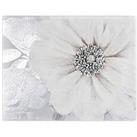 Art For The Home Grey Bloom Canvas With Foil Print